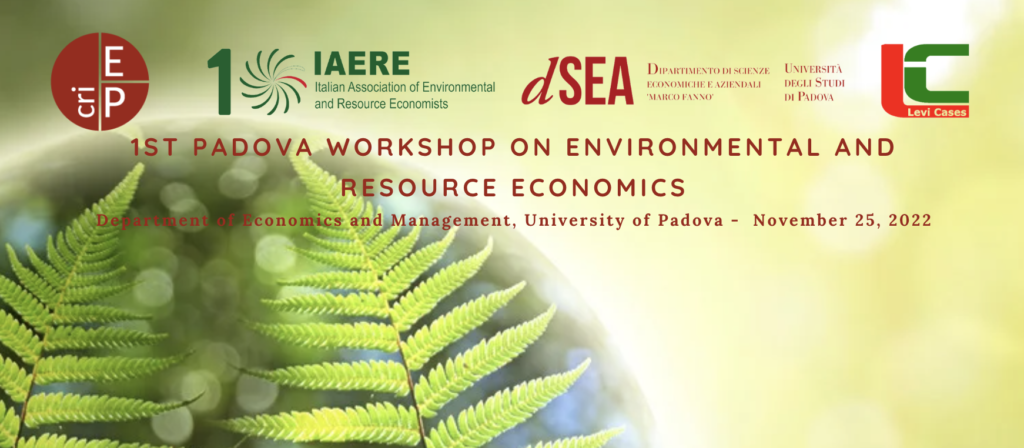 1st Padova Workshop on Environmental and Resource Economics