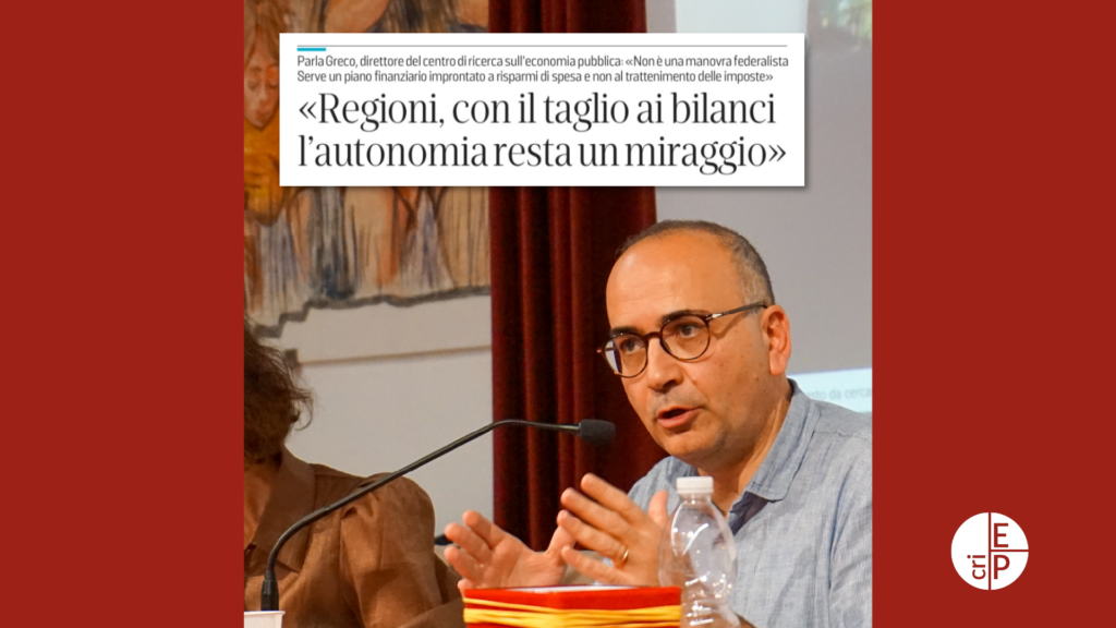 Il direttore del CRIEP Luciano Giovanni Greco